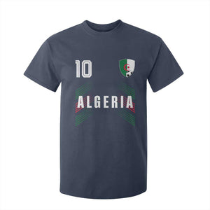 Algeria Soccer Sports Graphic Number 10 Jersey Style T Shirt For Kid Proud Algerian Football Fans Game Day Maghreb Pride