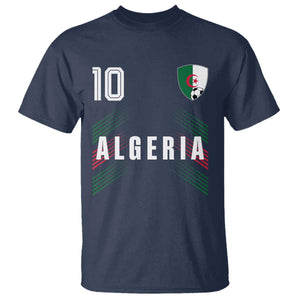 Algeria Soccer Sports Graphic Number 10 Jersey Style T Shirt Proud Algerian Football Fans Game Day Maghreb Pride