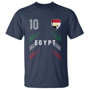 Egypt Soccer Sports Graphic Number 10 Jersey Style T Shirt Proud Egyptian Football Fans Game Day Pride