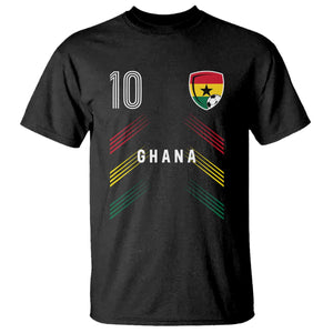 Ghana Soccer Sports Graphic Number 10 Jersey Style T Shirt Proud Ghanaian Football Fans Game Day Pride