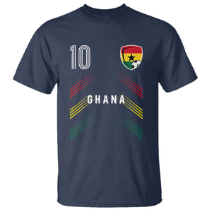 Ghana Soccer Sports Graphic Number 10 Jersey Style T Shirt Proud Ghanaian Football Fans Game Day Pride