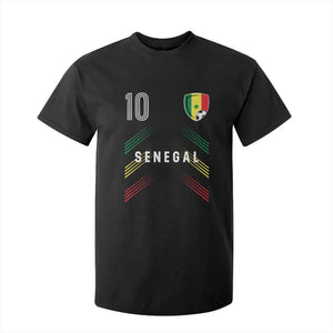 Senegal Soccer Sports Graphic Number 10 Jersey Style T Shirt For Kid Proud Senegalese Football Fans Game Day Pride