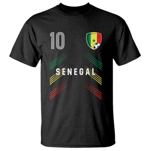 Senegal Soccer Sports Graphic Number 10 Jersey Style T Shirt Proud Senegalese Football Fans Game Day Pride