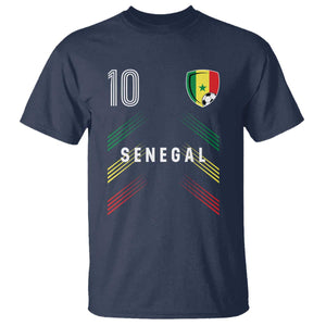 Senegal Soccer Sports Graphic Number 10 Jersey Style T Shirt Proud Senegalese Football Fans Game Day Pride