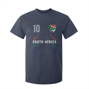 South Africa Soccer Sports Graphic Number 10 Jersey Style T Shirt For Kid Proud South African Football Fans Game Day Pride