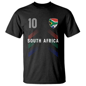 South Africa Soccer Sports Graphic Number 10 Jersey Style T Shirt Proud South African Football Fans Game Day Pride