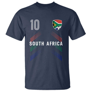 South Africa Soccer Sports Graphic Number 10 Jersey Style T Shirt Proud South African Football Fans Game Day Pride