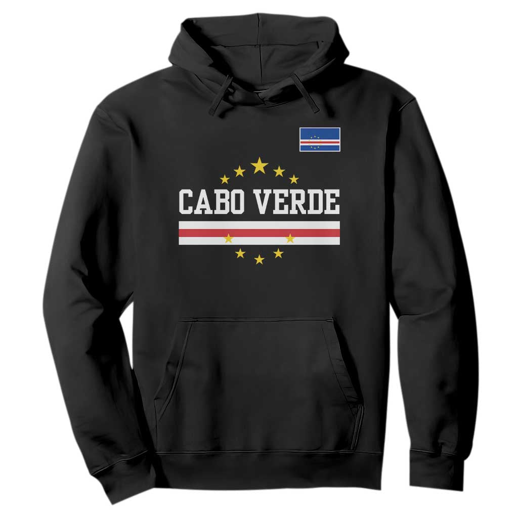 Cabo Verde Athletic Varsity Style Hoodie Cape Verde Flag Stars National Pride
