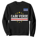 Cabo Verde Athletic Varsity Style Sweatshirt Cape Verde Flag Stars National Pride