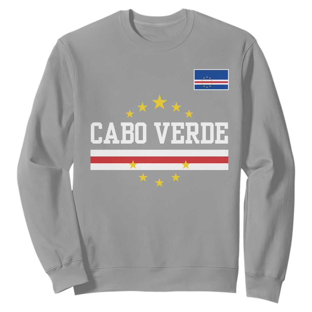 Cabo Verde Athletic Varsity Style Sweatshirt Cape Verde Flag Stars National Pride
