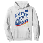 Cape Verde Blue Sharks Ocean Wave Graphic Hoodie Cabo Verde Pride Sports Fans