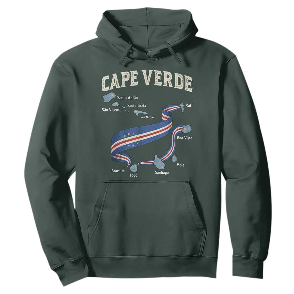 Cape Verde Islands Map National Flag Hoodie Cabo Verde Archipelago Geography Pride