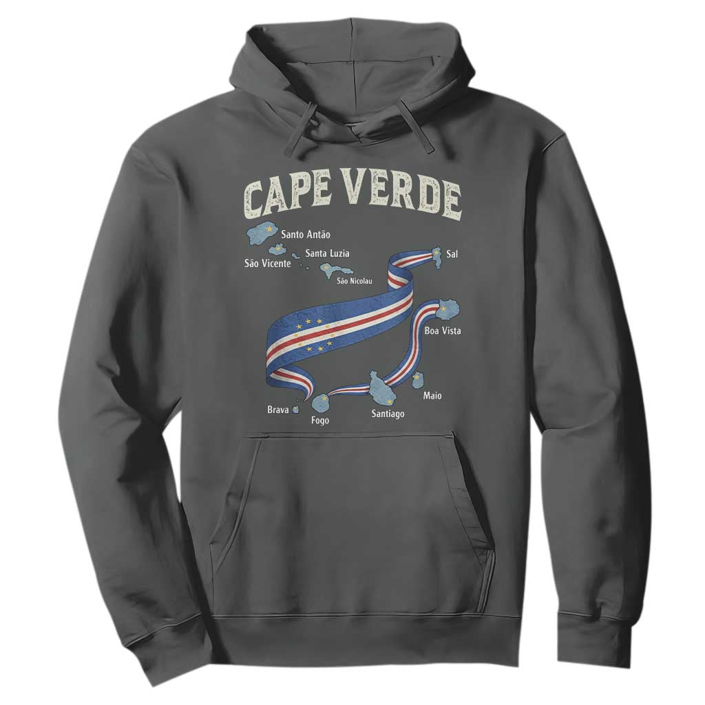 Cape Verde Islands Map National Flag Hoodie Cabo Verde Archipelago Geography Pride