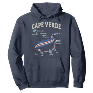 Cape Verde Islands Map National Flag Hoodie Cabo Verde Archipelago Geography Pride