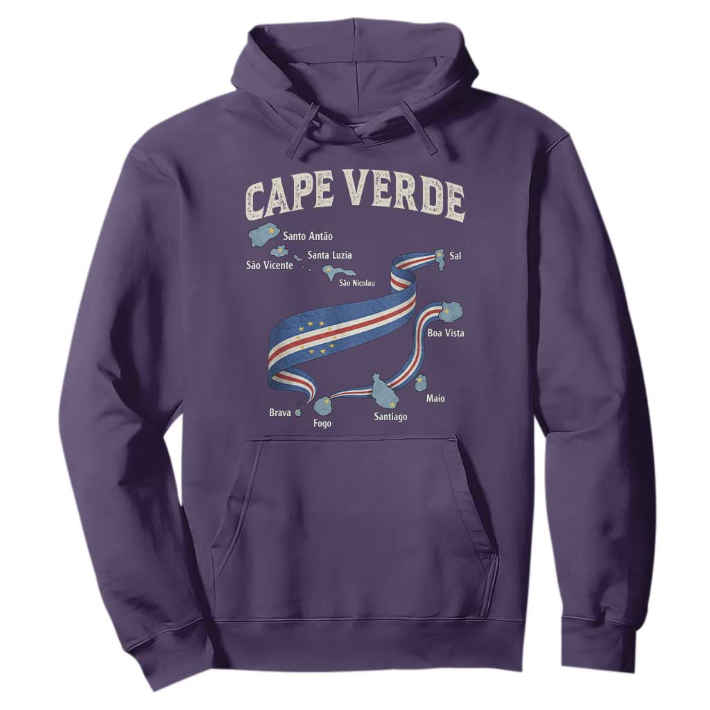 Cape Verde Islands Map National Flag Hoodie Cabo Verde Archipelago Geography Pride