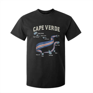 Cape Verde Islands Map National Flag T Shirt For Kid Cabo Verde Archipelago Geography Pride