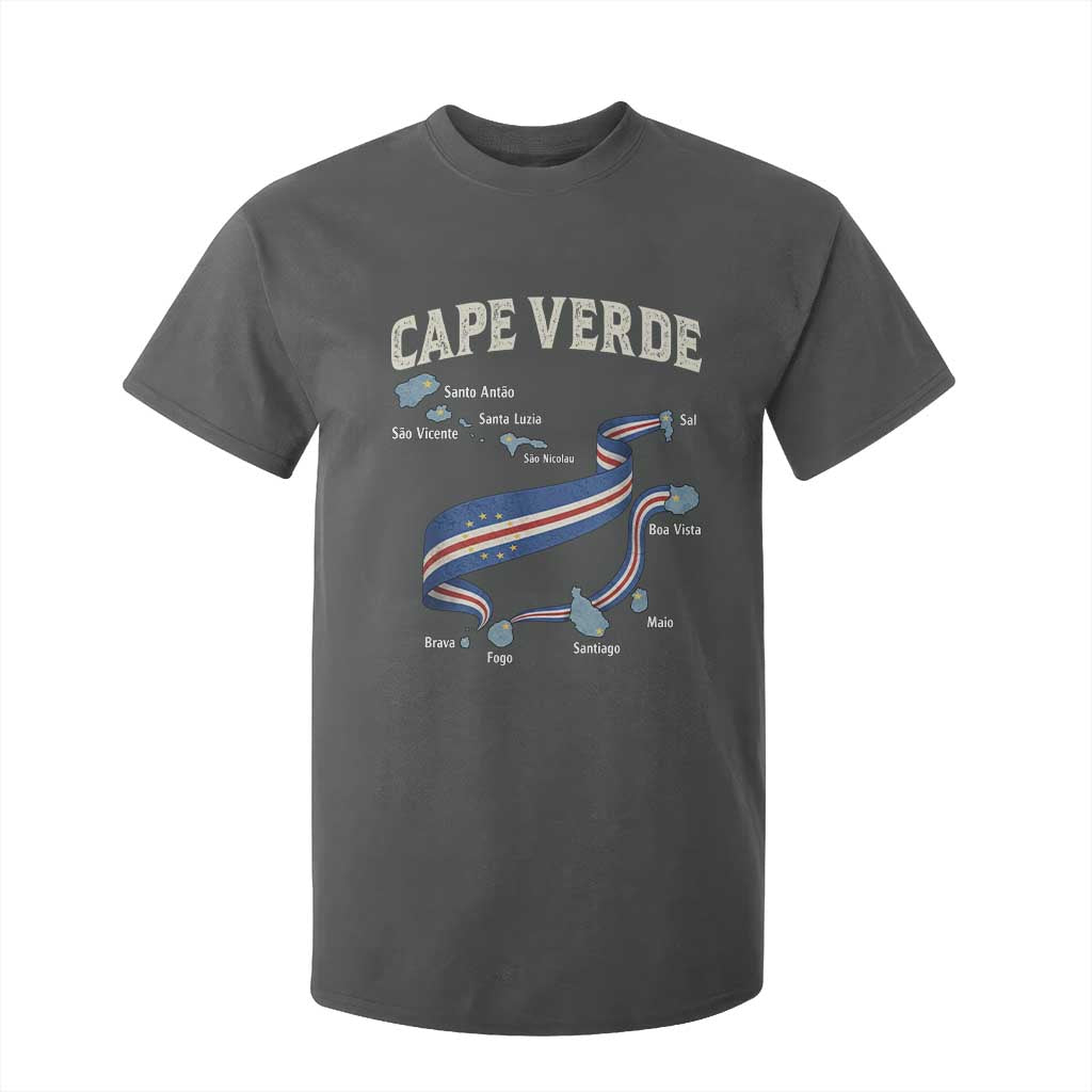 Cape Verde Islands Map National Flag T Shirt For Kid Cabo Verde Archipelago Geography Pride