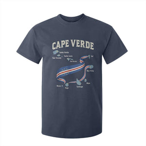 Cape Verde Islands Map National Flag T Shirt For Kid Cabo Verde Archipelago Geography Pride