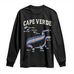 Cape Verde Islands Map National Flag Long Sleeve Shirt Cabo Verde Archipelago Geography Pride