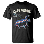 Cape Verde Islands Map National Flag T Shirt Cabo Verde Archipelago Geography Pride