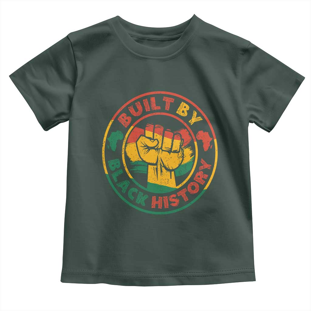 Built By Black History Baby Shirt African American Pride Raised Fist