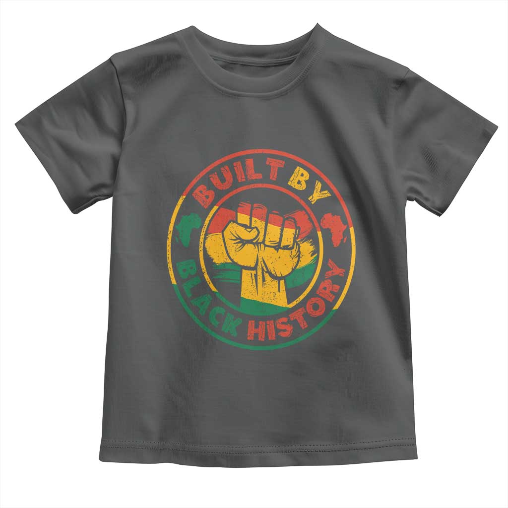 Built By Black History Baby Shirt African American Pride Raised Fist
