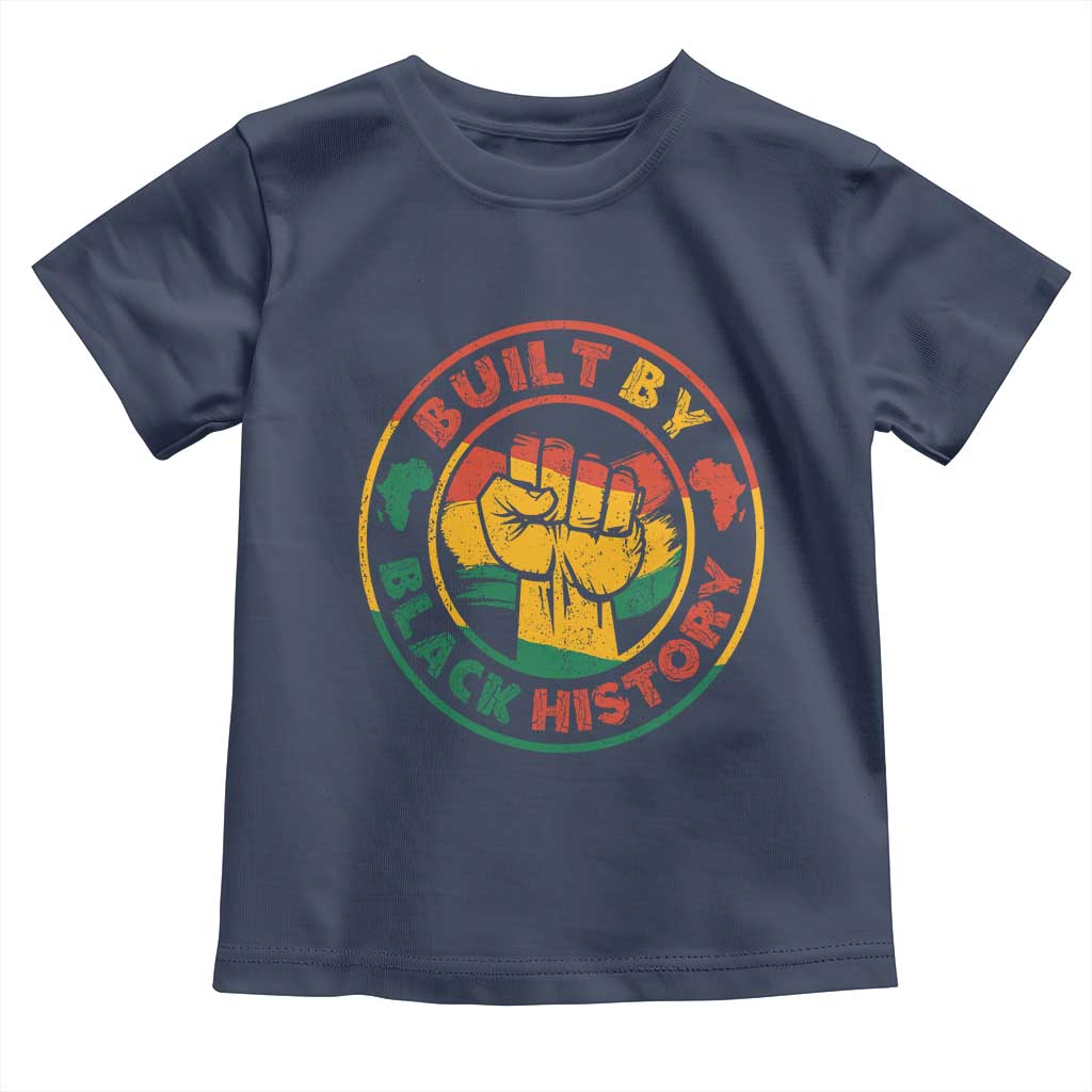 Built By Black History Baby Shirt African American Pride Raised Fist
