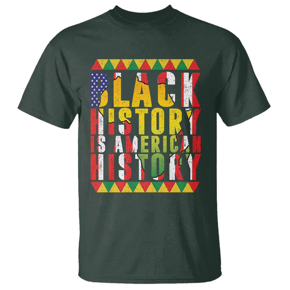 Black History is American History T Shirt Patriotic African Pride