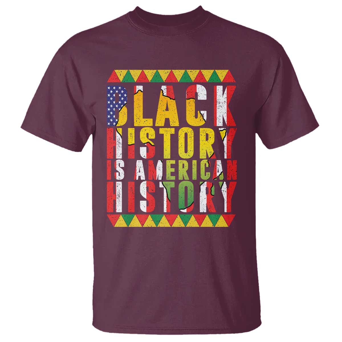 Black History is American History T Shirt Patriotic African Pride