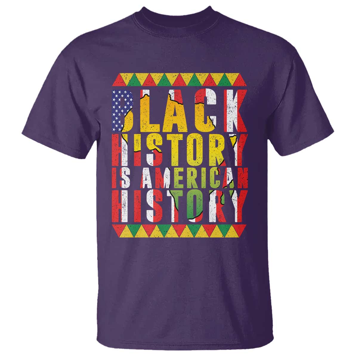 Black History is American History T Shirt Patriotic African Pride