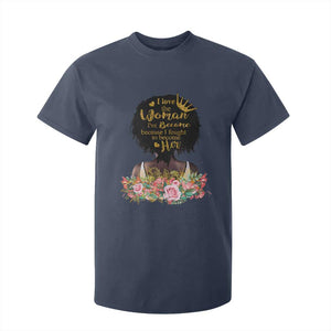 Afro Black Queen T Shirt For Kid I Love The Woman I've Become Melanin African American Pride