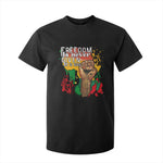 Black History Month T Shirt For Kid Freedom Is Never Given It Is Won Equal Rights Raised Fist