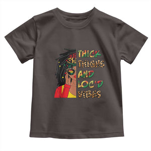 Black Locs Girl Baby Shirt Thick Thighs And Locd Vibes African Melanin Women