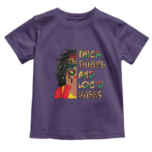 Black Locs Girl Baby Shirt Thick Thighs And Locd Vibes African Melanin Women