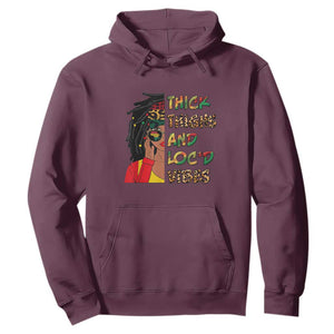 Black Locs Girl Hoodie Thick Thighs And Locd Vibes African Melanin Women