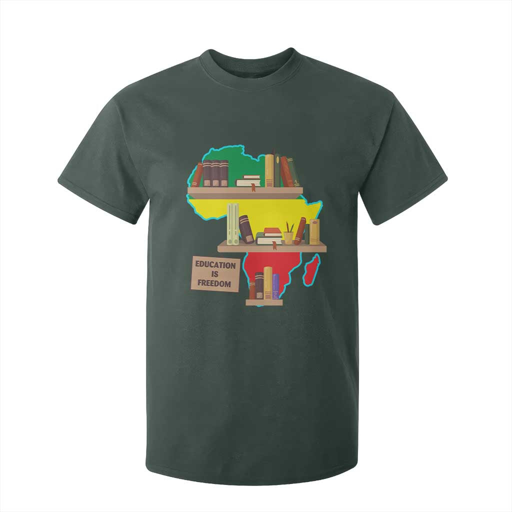 Education Is Freedom T Shirt For Kid Teach Black History Educated African American