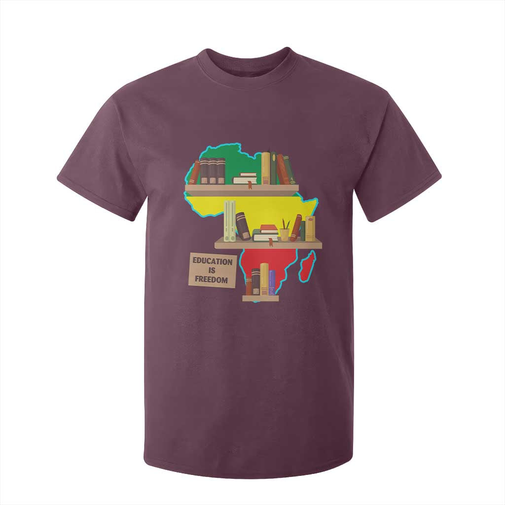 Education Is Freedom T Shirt For Kid Teach Black History Educated African American