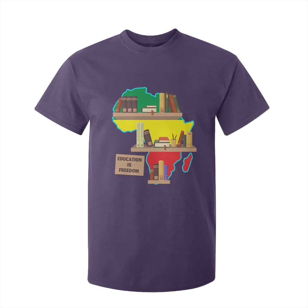 Education Is Freedom T Shirt For Kid Teach Black History Educated African American