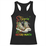 Stepping Into Black History Month Racerback Tank Top Black Pride Sneakers