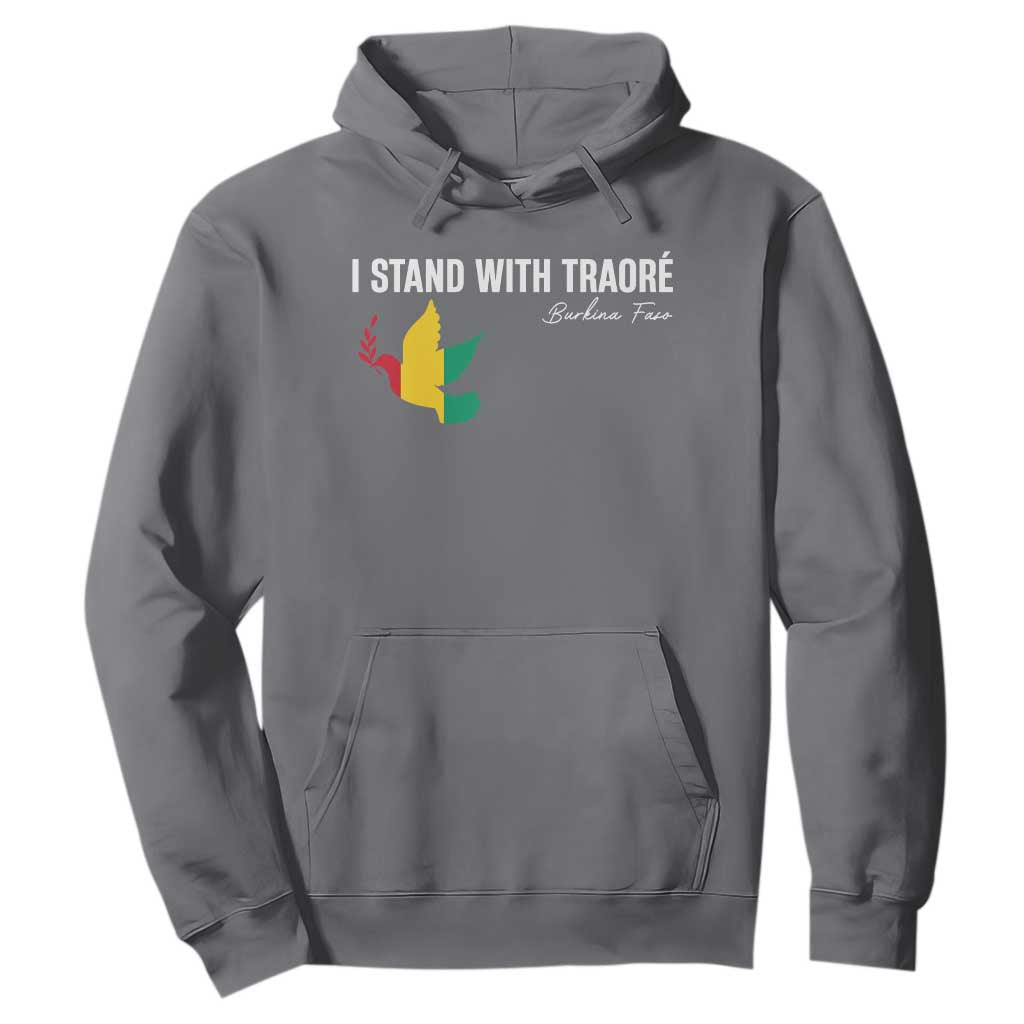 I Stand With Traoré Hoodie Burkina Faso Peace Dove