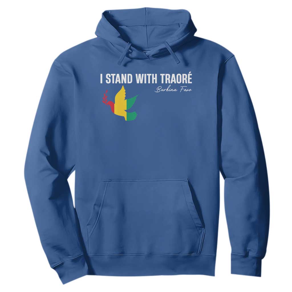 I Stand With Traoré Hoodie Burkina Faso Peace Dove