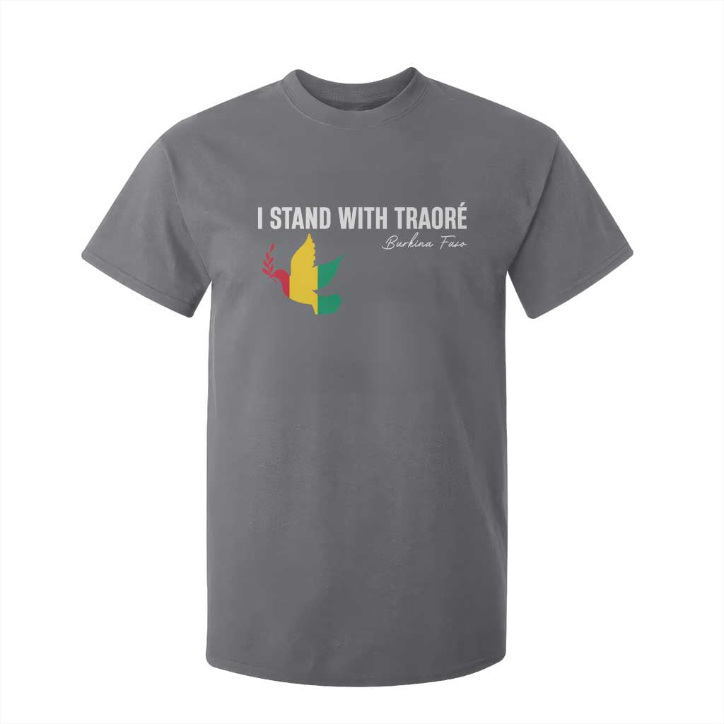 I Stand With Traoré T Shirt For Kid Burkina Faso Peace Dove