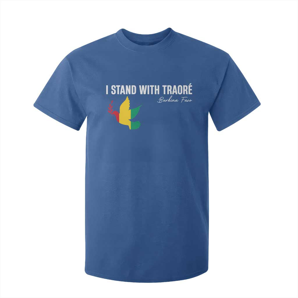 I Stand With Traoré T Shirt For Kid Burkina Faso Peace Dove