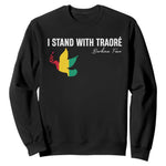 I Stand With Traoré Sweatshirt Burkina Faso Peace Dove