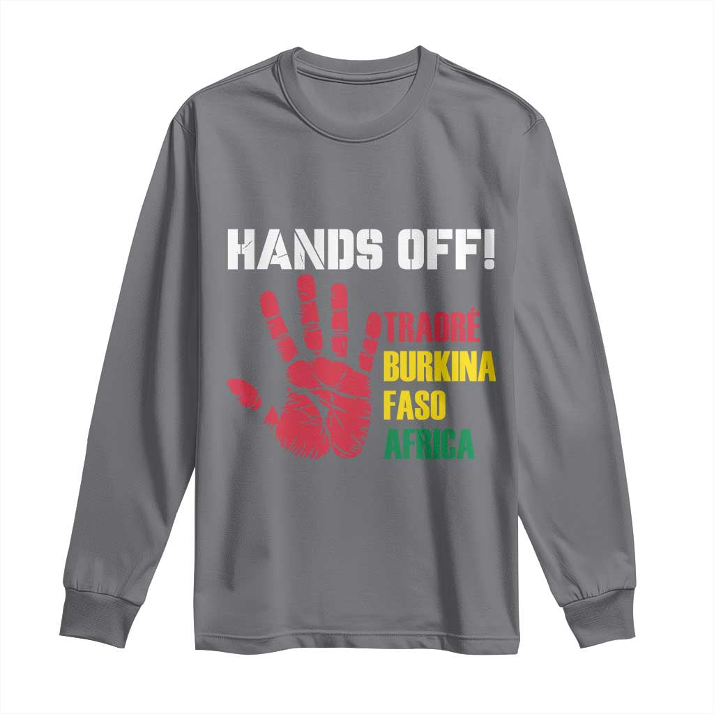 Hands Off Traoré Burkina Faso Africa Long Sleeve Shirt Liberation