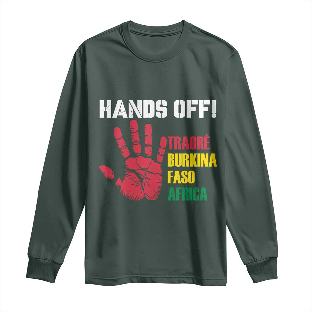 Hands Off Traoré Burkina Faso Africa Long Sleeve Shirt Liberation