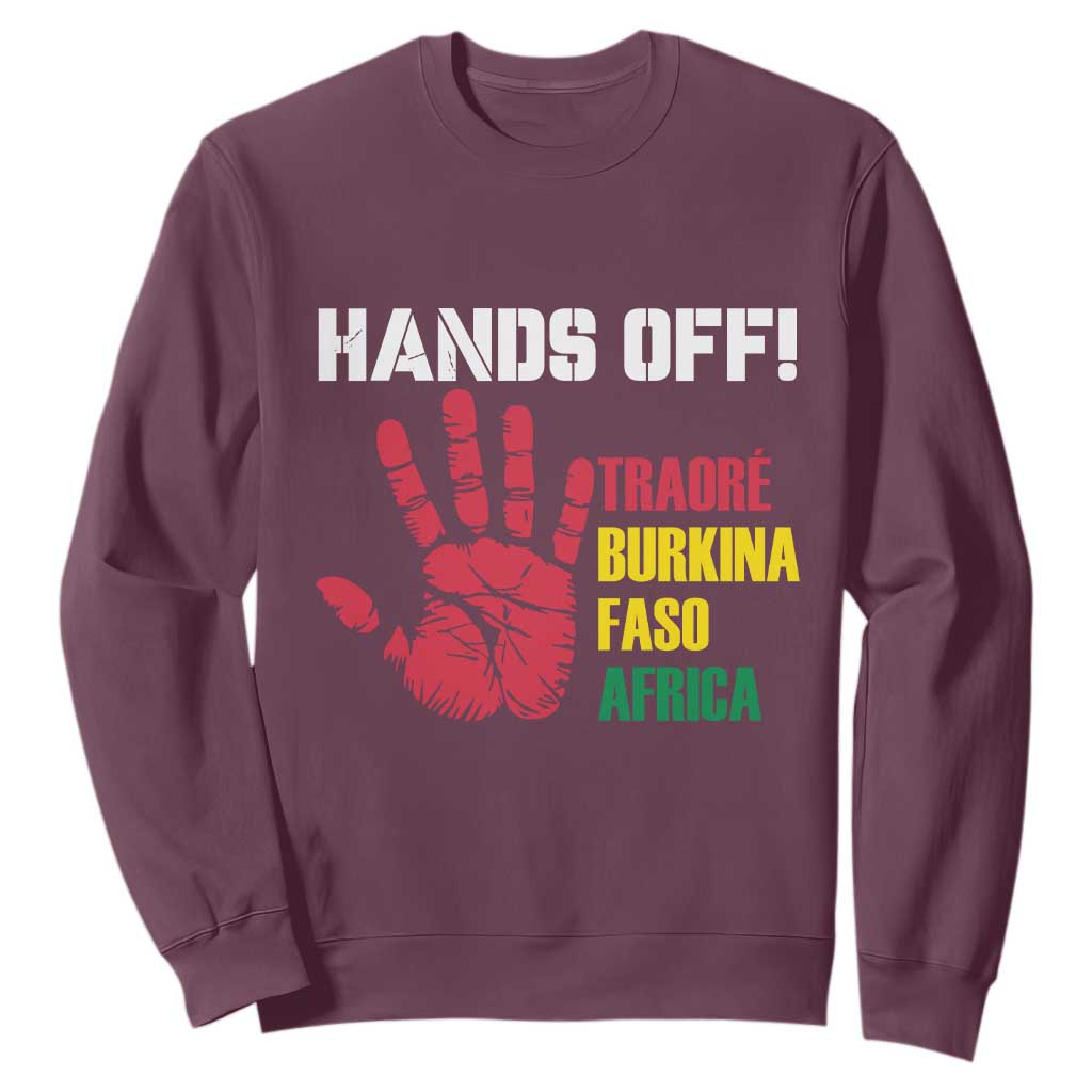 Hands Off Traoré Burkina Faso Africa Sweatshirt Liberation
