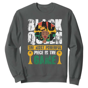 Black Queen Sweatshirt The Most Powerful Piece In The Game Afro Melanin