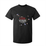 Cabo Verde Islands Flag Map T Shirt For Kid Cape Verde Vintage Pride