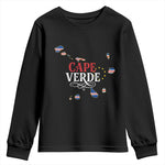 Cabo Verde Islands Flag Map Youth Sweatshirt Cape Verde Vintage Pride